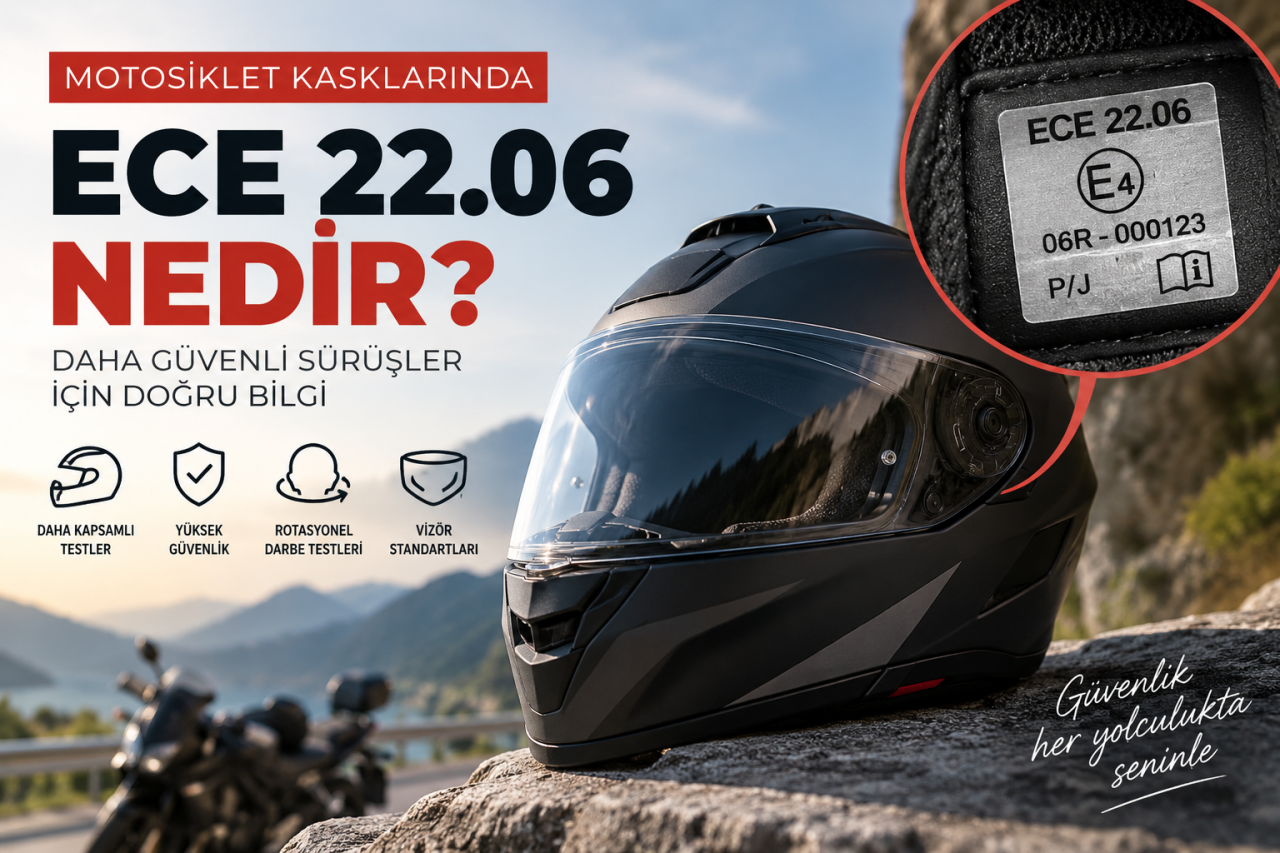 ECE 22.06 Nedir? Motosiklet Kaskı Güvenlik Standardı