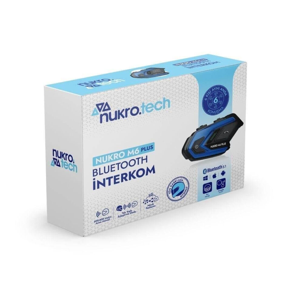 Nukro M6 Plus bluetooth interkom