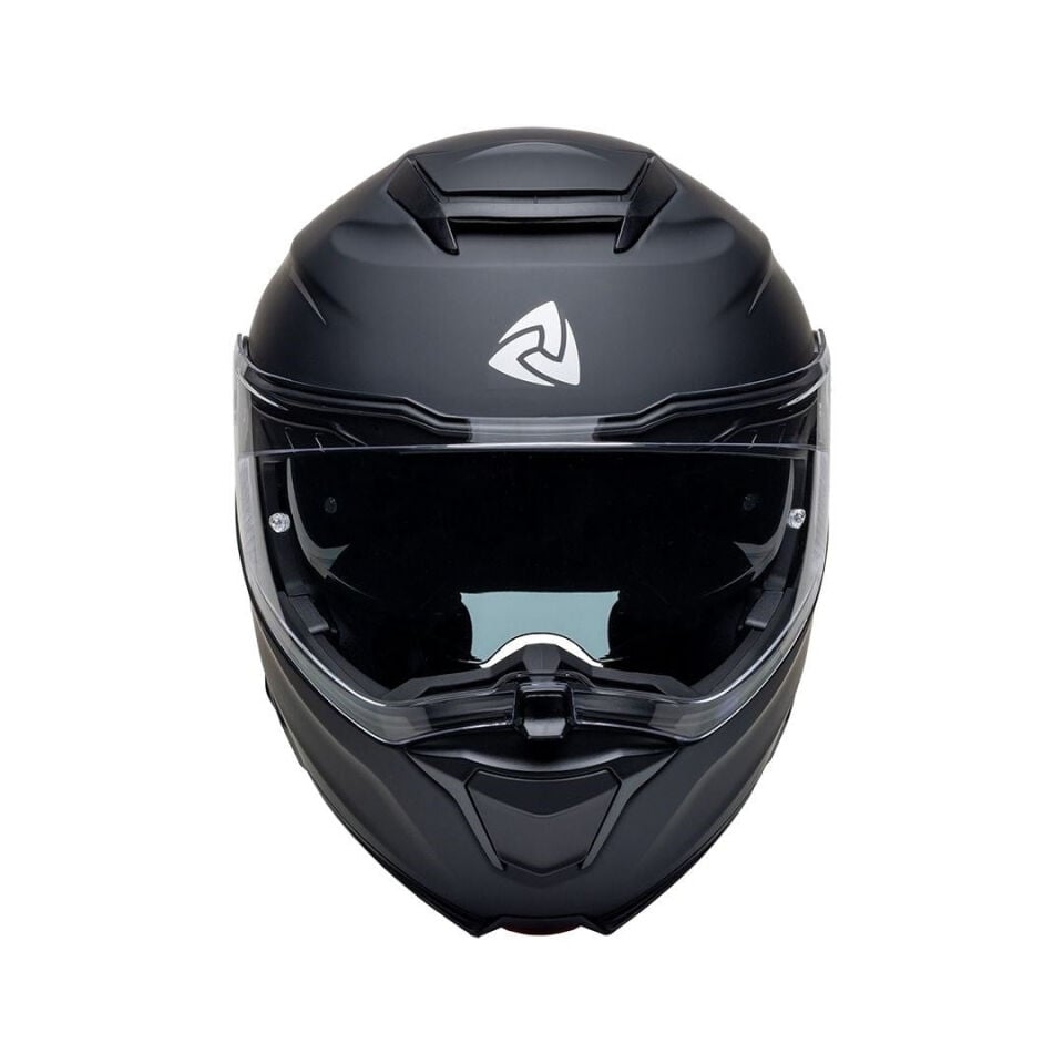Nukro 937-SV Solid Matte Black Çene Açılır Kask