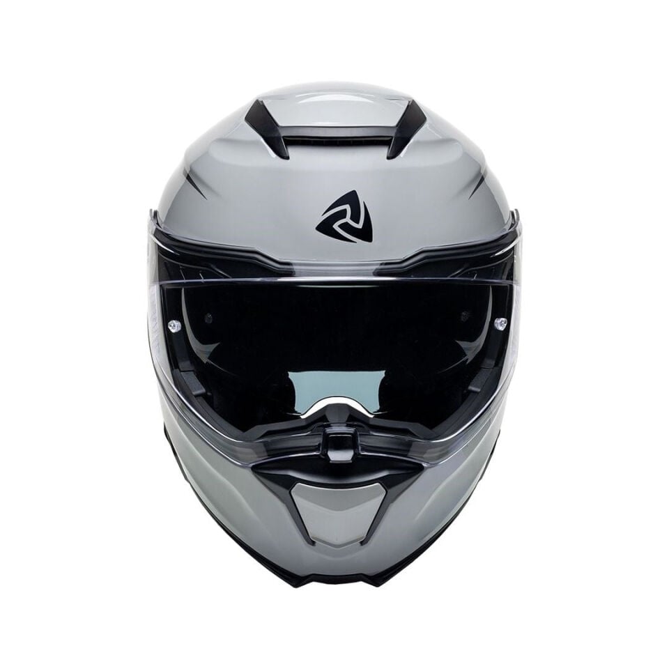 Nukro 937-SV Solid Glossy Gray Çene Açılır Kask