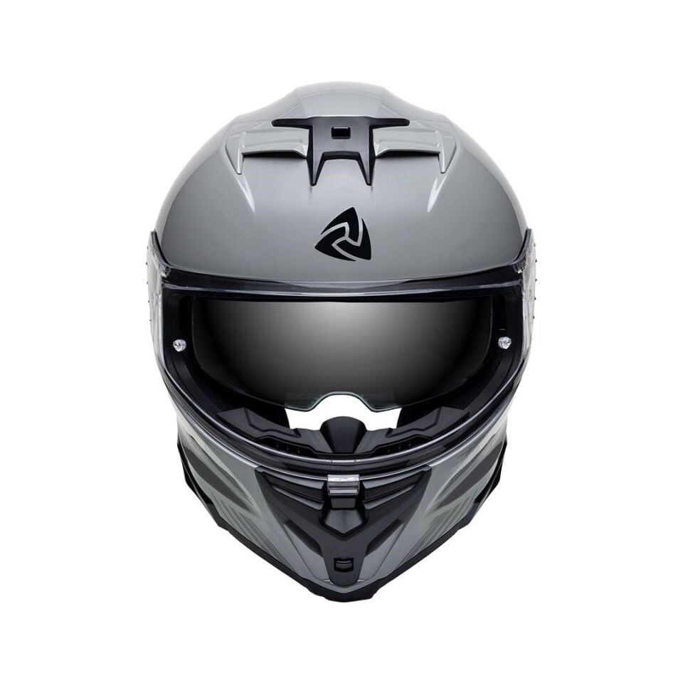 Nukro 912-SV Solid Glossy Gray Kapalı Kask