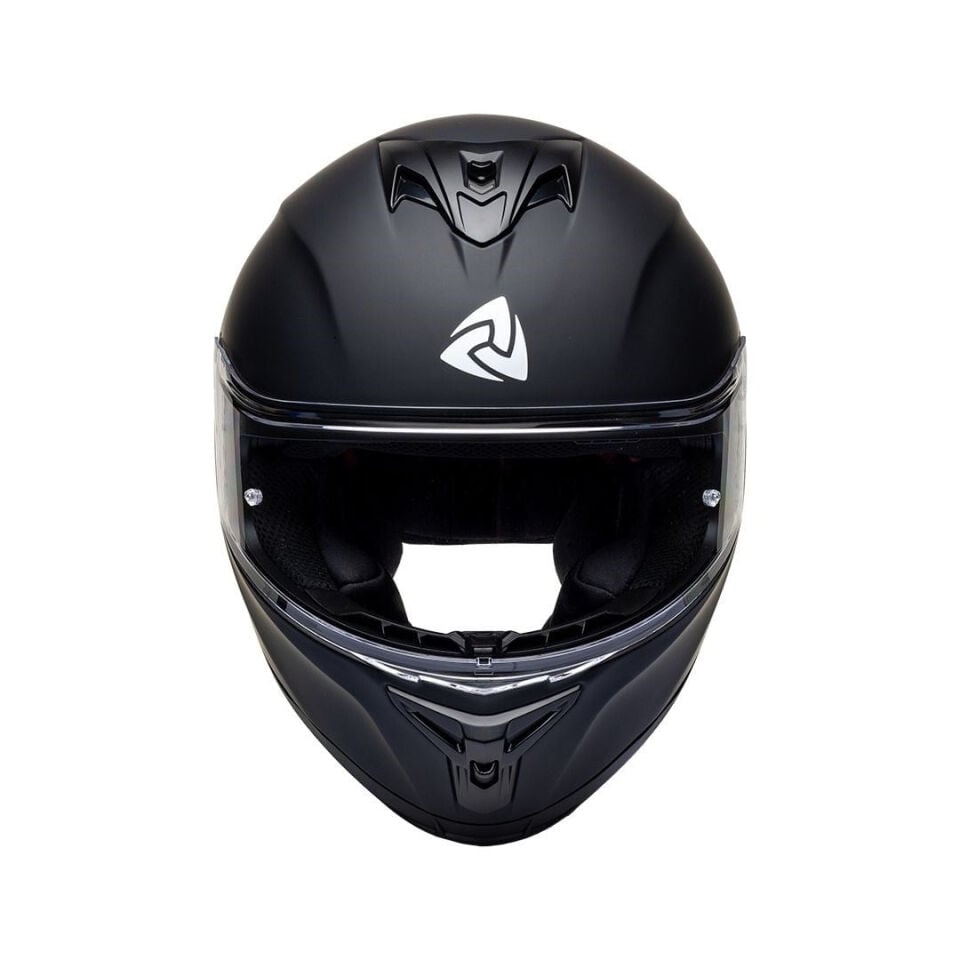 Nukro 986-A Solid Matt Black Kapalı Kask