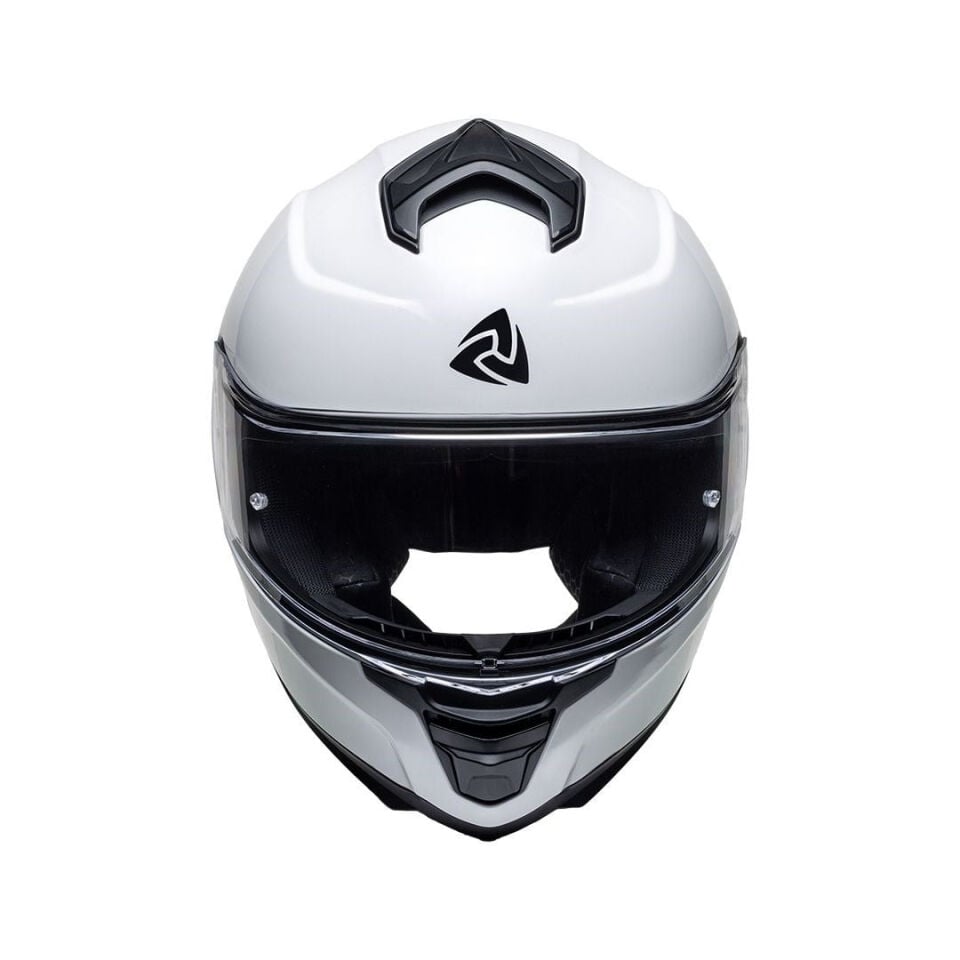 Nukro 987 Solid Glossy White Kapalı Kask