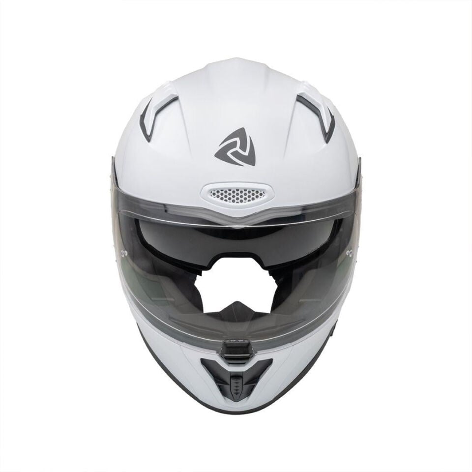 Nukro B-506 Solid Gloss White Kapalı Kask