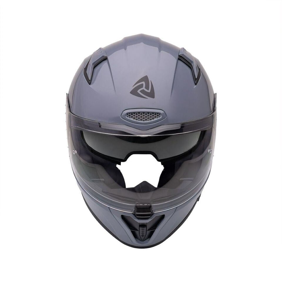 Nukro B-506 Solid Gloss Grey Kapalı Kask