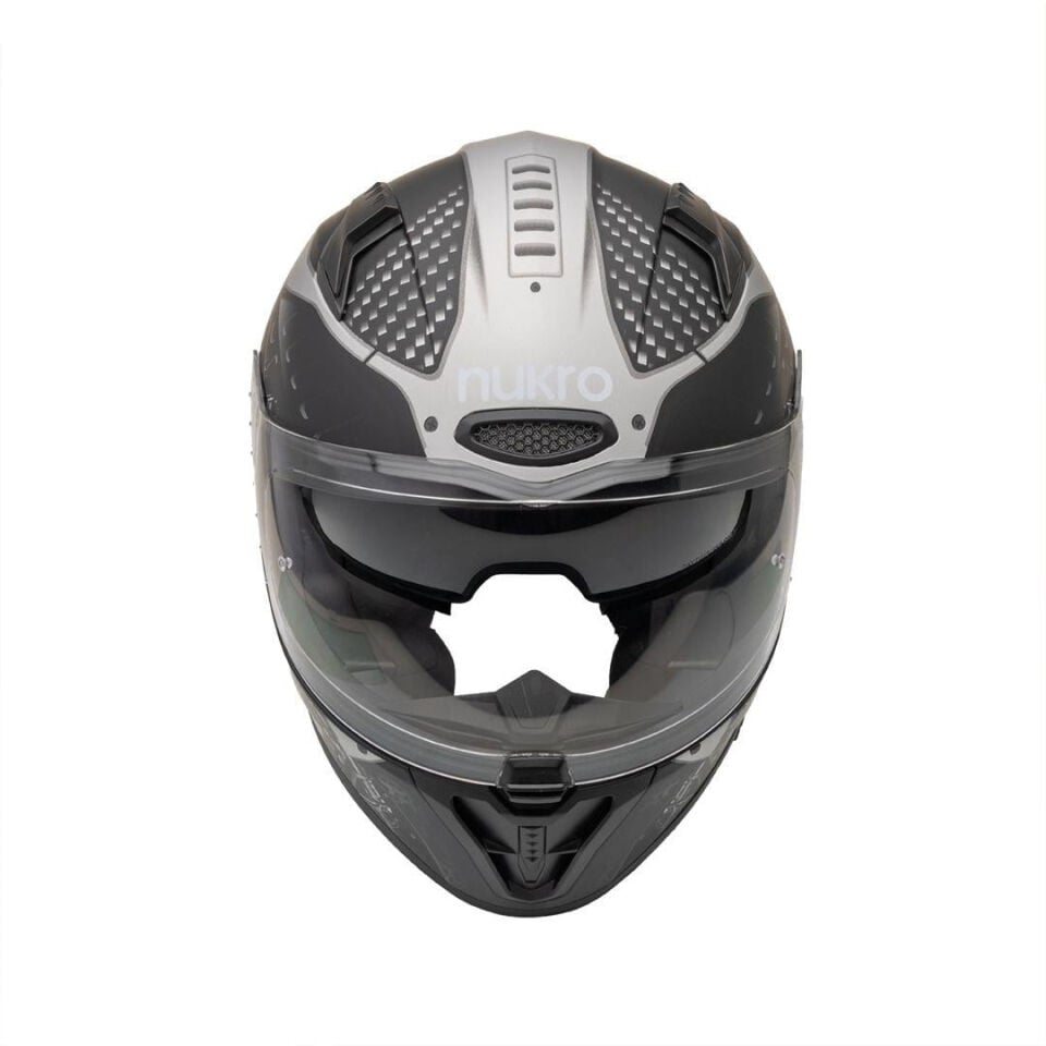 Nukro B-506 Level Black-Grey Kapalı Kask