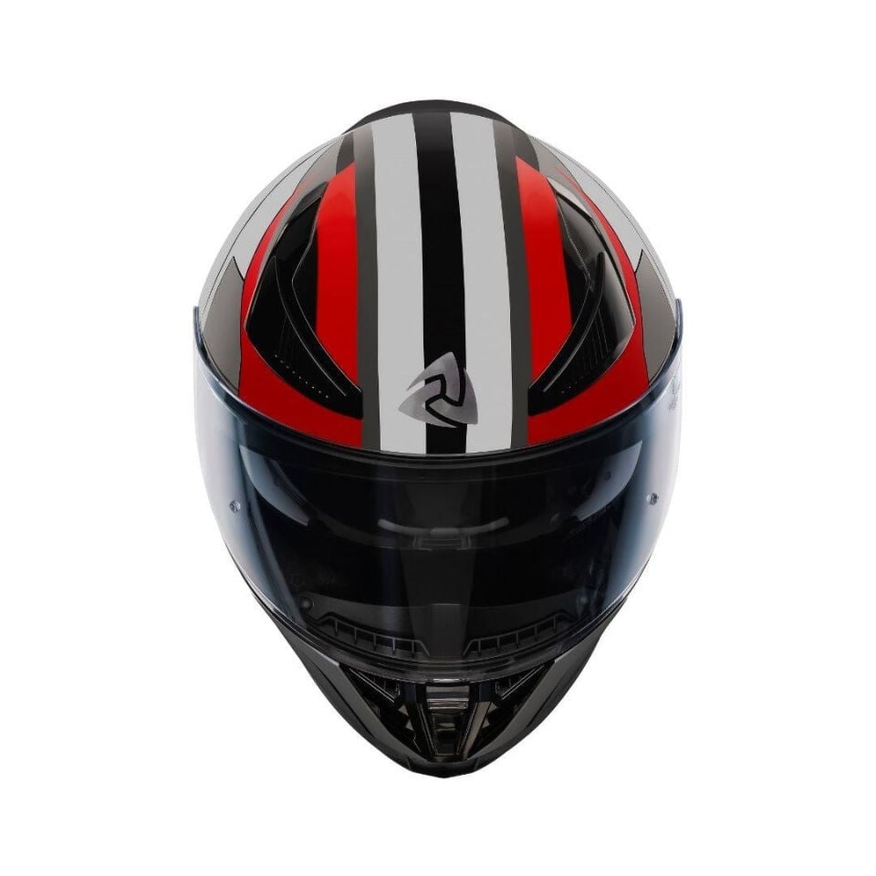 Nukro YM-853 Shine Red White Kask