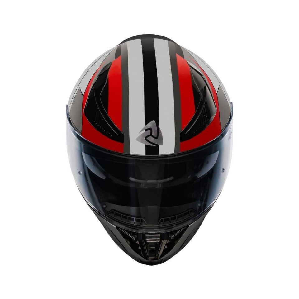 Nukro YM-853 Shine Red White Kask